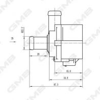 Дополнительный водяной насос GMB U85GD 2T 1440314090 GEW-VW026 - Изображение 4