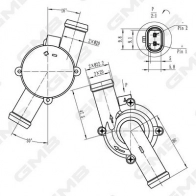 Дополнительный водяной насос GMB HLRQ E4B GEW-VW029 1440314093 - Изображение 6