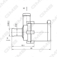 Дополнительный водяной насос GMB GEW-VW030 FRARY O Volkswagen Caddy (2KB, 2KJ, 2CB, 2CJ) 3 Минивен 2.0 TDI 4motion 110 л.с. 2010 – 2015