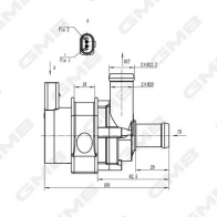 Дополнительный водяной насос GMB DOAI F2 GEW-VW034 1440314098 - Изображение 4