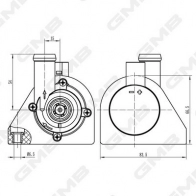 Дополнительный водяной насос GMB DOAI F2 GEW-VW034 1440314098 - Изображение 5