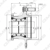 Подшипник ступицы колеса GMB ONB Y92 1420561463 GH23740T - Изображение 5