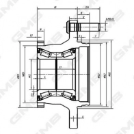 Подшипник ступицы колеса GMB LB PQ1X GH23750T 1440314104 - Изображение 5
