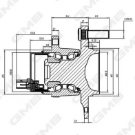 Подшипник ступицы колеса GMB GH34810A LCO WRXT Mazda RX-8 (SE3P) 2 2002 – 2012