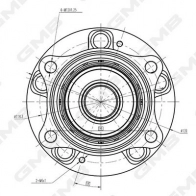 Подшипник ступицы колеса GMB GH34870 1420561599 LOGO N32 - Изображение 2