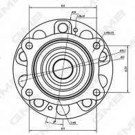 Подшипник ступицы колеса GMB J 2NKIW 1440314113 GH34940 - Изображение 2