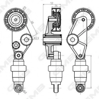 Натяжитель приводного ремня GMB GHAT-182 Q T3ZN 1420562479 - Изображение 5