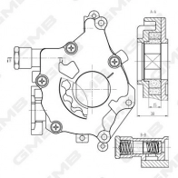Масляный насос GMB H BX2O GOAS-116A 1440314312 - Изображение 2