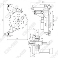 Масляный насос GMB GOAS-63A 4EBOM T Audi A3 (8L1) 1 Хэтчбек 1.6 102 л.с. 2000 – 2003