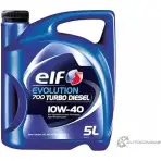 Моторное масло полусинтетическое Evolution 700 Turbo Diesel 10W-40, 5л ELF 1436733936 196139 TVRI 3OG