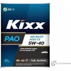 Моторное масло синтетическое KIXX PAO 5W-40, 4 л KIXX L208344TE1 V15F 6 1436734083