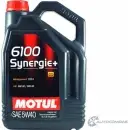 Моторное масло technosynthese, 80% синтетическое MOTUL 6100 SYNERGIE+ 5W-40, 4 л MOTUL 16110 106020 16110. 2971847