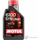 Моторное масло technosynthese, 80% синтетическое MOTUL 6100 SYN-CLEAN 5W-30, 1 л MOTUL 107947 1436734553 6 FEC5