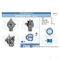 Генератор CV PSH 136006050371 281219 G35 50X