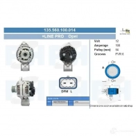 Генератор CV PSH 135560100014 281060 6 EZ8W1