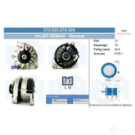 Генератор CV PSH 575025070505 D7W 1CH 289292