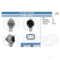 Генератор CV PSH 1437346244 UD UO7J 135585120000