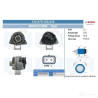 Генератор CV PSH 135579120210 281095 44G WF