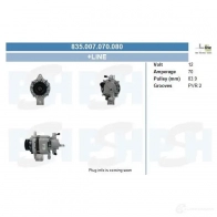 Генератор CV PSH 835007070080 1437978654 EL NHTW