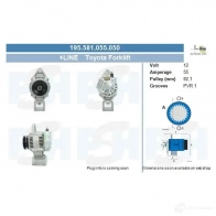 Генератор CV PSH 101506295 195581055050 ARWG YU
