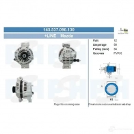 Генератор CV PSH Z P085 145537090130 281403