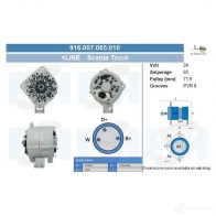 Генератор CV PSH 916007065010 7N91 GY 293026