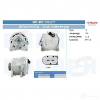 Генератор CV PSH 305406190271 285623 BM4 YAH