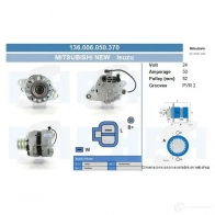 Генератор CV PSH 136006050370 0C1JP 6 281218
