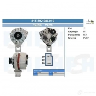 Генератор CV PSH 815502080010 2 GF94 291930
