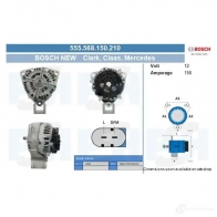 Генератор CV PSH 555568150210 288427 M60 VQ2