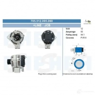 Генератор CV PSH 291439 705512095090 CE5 PEZ