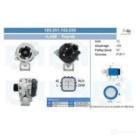 Генератор CV PSH L3 IU40 195951100050 283574