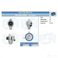 Генератор CV PSH 292484 835536090510 P 632W - Изображение 4