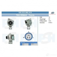Генератор CV PSH 195523060415 283235 W D5BB8