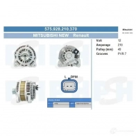Генератор CV PSH U6X2P9 Z 575928210370 289690