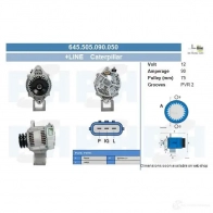 Генератор CV PSH 290908 645505090050 EUKJGT P
