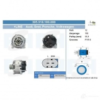 Генератор CV PSH 305955180500 LI 92YA 286035