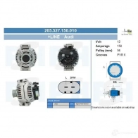 Генератор CV PSH 205527150010 NYY1U 3R 283907