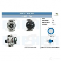 Генератор CV PSH A DO05P1 287281 505547120010