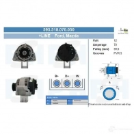 Генератор CV PSH 290184 595518070050 K QZ9G8W
