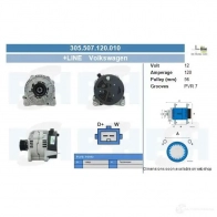 Генератор CV PSH 305507120010 Y S98915 285691