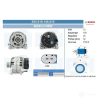 Генератор CV PSH E60B LB 1437355111 205519140210
