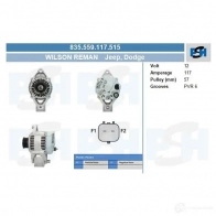 Генератор CV PSH JJ UJB 835559117515 292516