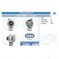 Генератор CV PSH QJ XY3N 283464 195593060415