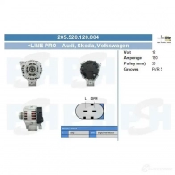 Генератор CV PSH 283401 NI 5BQ 195573090265