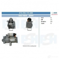 Генератор CV PSH IQT B123 284722 225520070265
