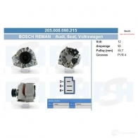 Генератор CV PSH 7 Y1W6Y6 283786 205008090215