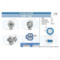 Генератор CV PSH 155602090265 4R5P M 282014