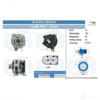 Генератор CV PSH 705007055325 291405 S PVK6OV