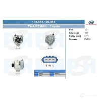 Генератор CV PSH AF56 TXF 205560140210 283965